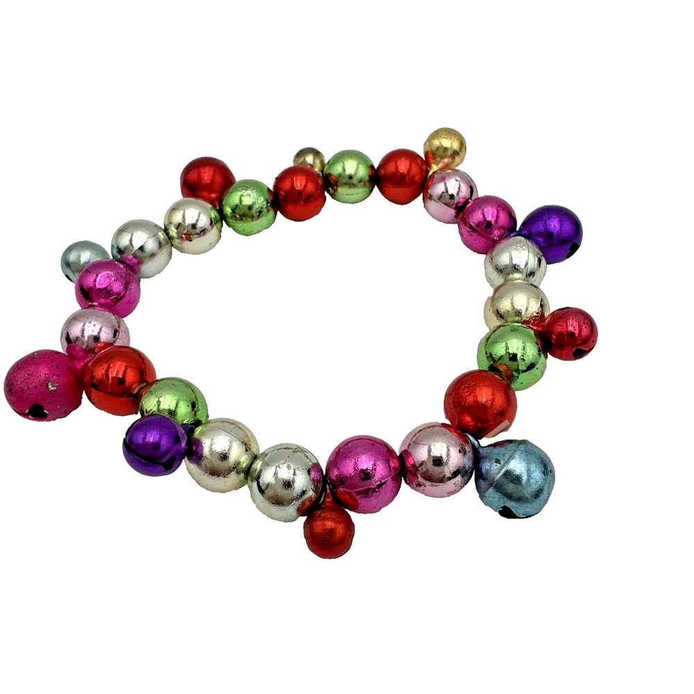 Colorful Jingle Bell Bracelet Christmas‎ Holiday Bracelet
